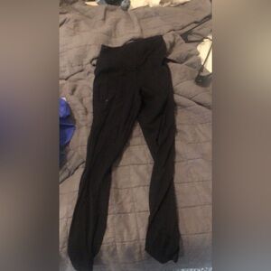 L black flare leggings